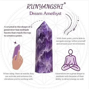 Runyangshi Dream Amethyst Healing Crystal 