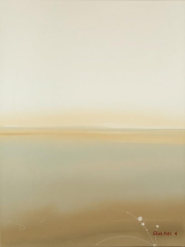 Sample catalog page: Quiet Field, No. 4 — oil on linen, 120 × 90 cm, 2024, generated with the DigitalEyezz art catalog builder.